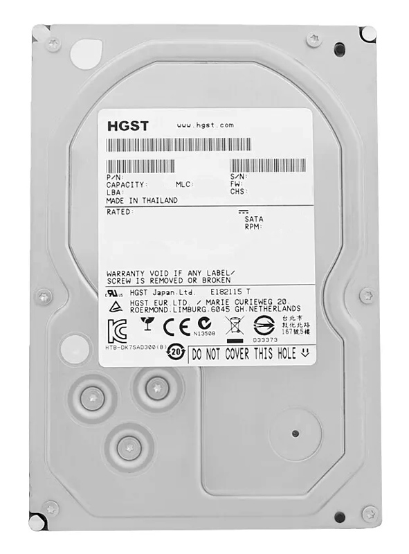 0F23005-FR HGST σκληρός δίσκος Ultrastar 7K6000 3.5", 4TB, 7200RPM, 128MB, 6Gb/s, Factory Recertified - Image 1