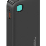 USAMS power bank CD225 με καλώδιο Lightning, 2x θύρες εξόδου, 10000mAh, 20W, μαύρο