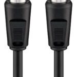 GOOBAY καλώδιο κεραίας αρσενικό σε θηλυκό 11509, <70dB, CCS, 0.5m, μαύρο