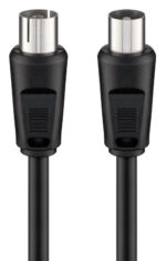 GOOBAY καλώδιο κεραίας αρσενικό σε θηλυκό 11722, <70dB, CCS, 2.5m, μαύρο