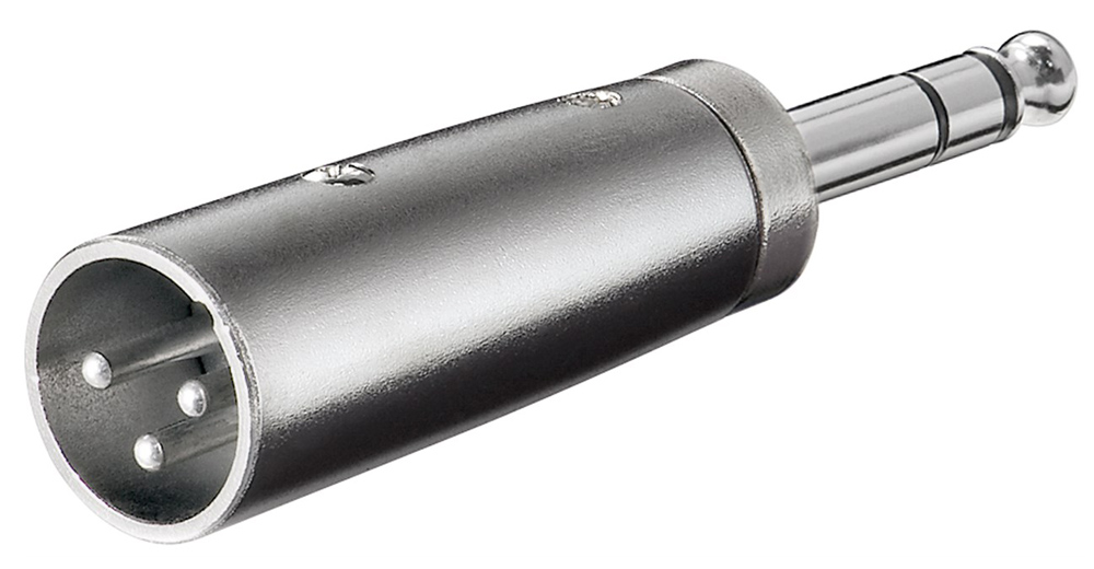 27515 GOOBAY αντάπτορας 6.35mm σε XLR 27515, ασημί - Image 1