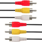 CABLETIME καλώδιο ήχου 3x RCA σε 3x RCA AV240-33N, 1.5m, μαύρο