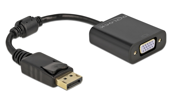61006 DELOCK αντάπτορας DisplayPort σε VGA 61006, 1920x1200p, passive, μαύρος - Image 1