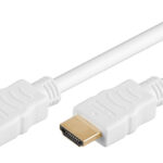 GOOBAY καλώδιο HDMI 2.0 61020 με Ethernet, 4K/60Hz, 18 Gbps, 2m, λευκό