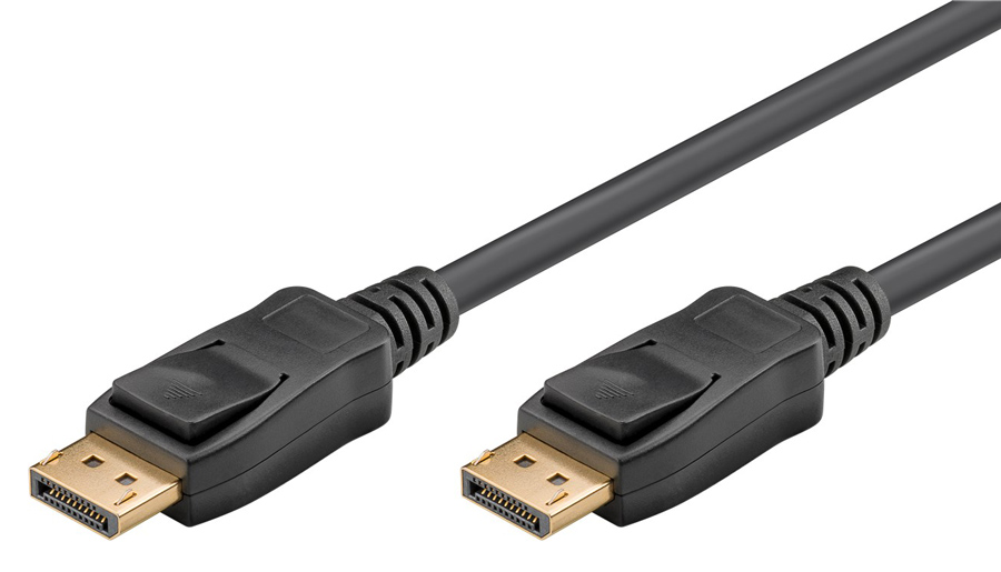 61712 GOOBAY καλώδιο DisplayPort 61712, 4K/60Hz, 21.6 Gbps, 2m, μαύρο - Image 1