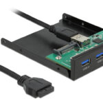 DELOCK front panel 64058, 3.5" σε USB-C, 2x USB & SD/Micro SD