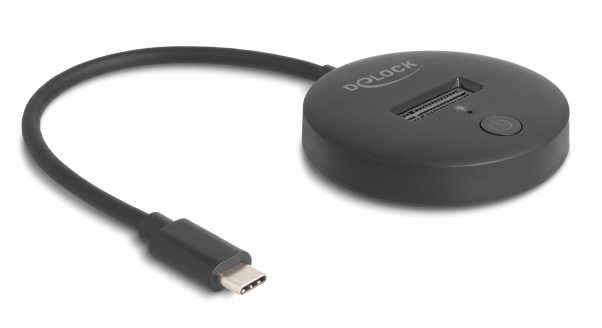 64254 DELOCK docking station για M.2 NVMe/SATA SSD 64254, 10Gbps, μαύρο - Image 1