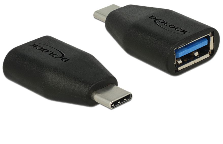 65519 DELOCK αντάπτορας USB-C σε USB 3.1 θηλυκό 65519, 10Gbps, μαύρος - Image 1