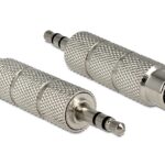 DELOCK αντάπτορας από 3.5mm σε 6.3mm 65548, μεταλλικός, ασημί