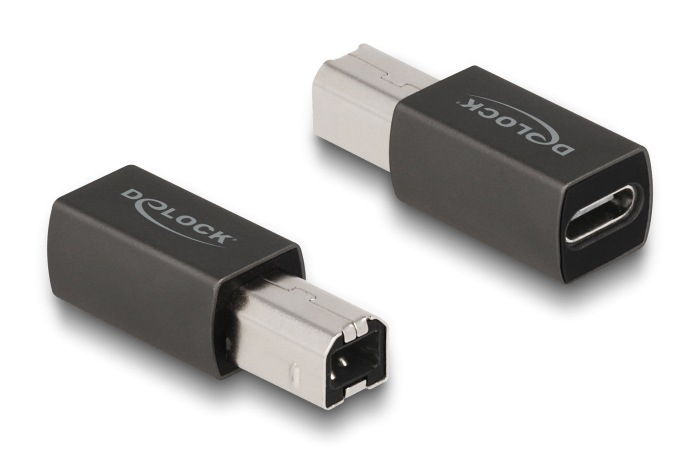 65839 DELOCK αντάπτορας USB-C θηλυκό σε USB Type-B αρσενικό 65839, γκρι - Image 1