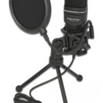 DELOCK Mικρόφωνο studio με pop φίλτρο & αντιανέμιο 66331, πυκνωτικό, USB