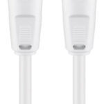GOOBAY καλώδιο κεραίας αρσενικό 68149, <70dB, CCS, 5m, λευκό