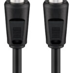 GOOBAY καλώδιο κεραίας αρσενικό 68150, <70dB, CCS, 5m, μαύρο