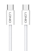 LDNIO καλώδιο USB-C LC901C, 65W PD, 480Mbps, 1m, λευκό