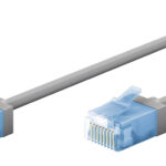 GOOBAY καλώδιο δικτύου 74221, CAT 6A U/UTP, ultra slim, copper, 500MHz, 0.5m, γκρι