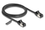 DELOCK καλώδιο δικτύου 80183, CAT 8.1 U/FTP, 40Gbps, εύκαμπτο, 1m, μαύρο