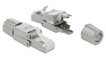 DELOCK βύσμα RJ45 CAT 6A STP 86477, tool-free, ασημί