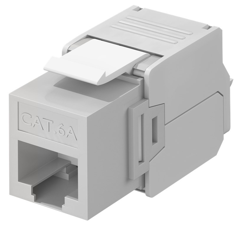 90693 GOOBAY Keystone module RJ45 CAT 6A 90693, UTP, γκρι - Image 1