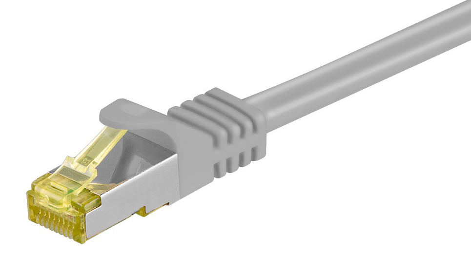91567 GOOBAY καλώδιο δικτύου 91567, CAT 7 S/FTP, copper, 500MHz, 0.25m, γκρι - Image 1