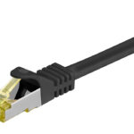 GOOBAY καλώδιο δικτύου 91599, CAT 7 S/FTP, 500MHz, CU, 1.5m, μαύρο