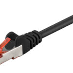 GOOBAY καλώδιο δικτύου 92459, CAT 6 S/FTP, copper, 250MHz, 0.15m, μαύρο