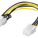 GOOBAY καλώδιο PCI Express 6pin σε PCI Express 8pin 93635, 0.20m