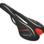 C-TECH σέλα ποδηλάτου BIKE-0042, ανατομική, Φ22.4mm 28 x 13cm, μαύρη