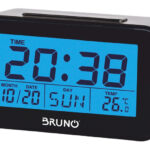 BRUNO ξυπνητήρι BRN-0130 με μέτρηση θερμοκρασίας, °C & °F, μαύρο