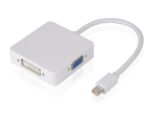 POWERTECH αντάπτορας mini DisplayPort σε HDMI/DVI/VGA CAB-DP016, λευκός