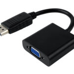 POWERTECH αντάπτορας DisplayPort σε VGA CAB-DP022, 0.20m, μαύρος