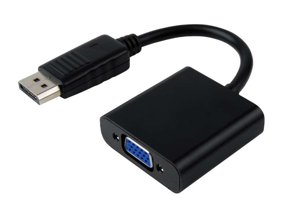CAB-DP022 POWERTECH αντάπτορας DisplayPort σε VGA CAB-DP022, 0.20m, μαύρος - Image 1
