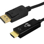 POWERTECH καλώδιο DisplayPort σε HDMI CAB-H185, 4K/30Hz, 21.6 Gbps, 3m, μαύρο