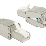 POWERTECH βύσμα δικτύου RJ45 CAB-N351, CAT 6A STP, tool-free, μεταλλικό