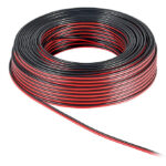 POWERTECH καλώδιο ήχου 2x 0.50mm² CAB-SP003, CCA, 10m, μαύρο & κόκκινο