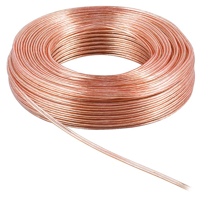 CAB-SP018 POWERTECH καλώδιο ήχου 2x 0.75mm² CAB-SP018, Copper, 10m, διάφανο - Image 1