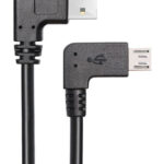 POWERTECH καλώδιο USB σε USB Micro CAB-U132, 90°, Easy USB, 0.5m, μαύρο