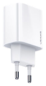 USAMS φορτιστής τοίχου US-CC118, 1x type-C, PD3.0 20W 3A, λευκός