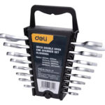 DELI σετ γερμανικά κλειδιά DL160008A, 6x7-20x22mm, 8τμχ