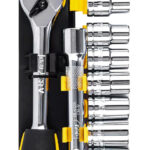 DELI σετ καστάνια με καρυδάκια DL2012T, 45 δόντια, 1/2", 254mm, 12τμχ