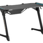 BRATECK gaming γραφείο Glory GMD04-1S, 1200x600mm, RGB, μαύρο