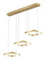 POWERTECH LED φωτιστικό οροφής HLL-0101, 35W, 4000K, 70x120cm, χρυσό
