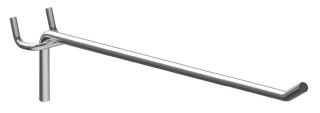 HOOK-15-5 Γάντζος μονός HOOK-15-5 για διάτρητο stand, μεταλλικός, 15cm, 5τμχ - Image 1