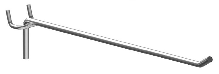 HOOK-35-5 Γάντζος μονός HOOK-35-5 για διάτρητο stand, μεταλλικός, 35cm, 5τμχ - Image 1