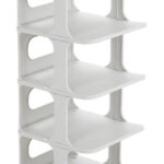 HOME USE παπουτσοθήκη HUH-0150, 5 θέσεων, 24.5x26.5x60cm, γκρι