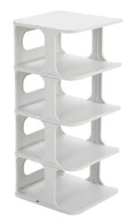 HOME USE παπουτσοθήκη HUH-0150, 5 θέσεων, 24.5x26.5x60cm, γκρι