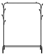 HOME USE κρεμάστρα δαπέδου HUH-0179, μεταλλική, 110x40x150cm, μαύρη