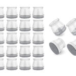 HOME USE προστατευτικές τάπες επίπλων HUH-0224, 25-30mm, διάφανες, 24τμχ
