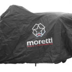 MORETTI κουκούλα μηχανής LXMA2753 με θήκη, L 246x104x127cm, μαύρη