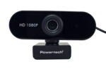 POWERTECH web camera PT-1382, 2MP, 1080p FHD, ρυθμιζόμενη εστίαση, 1.5m, μαύρη - Image 2
