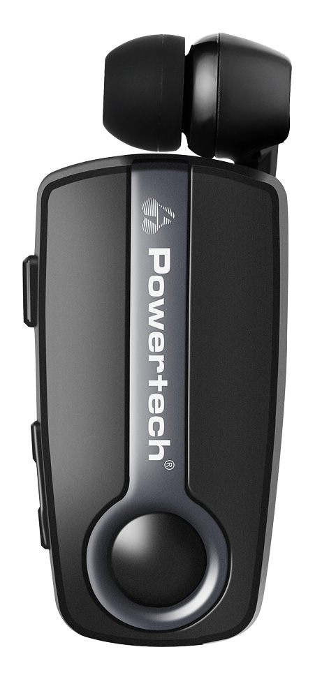 PT-998 POWERTECH earphone Klipp 2 PT-998 multipoint, Bluetooth 5.1, USB-C, γκρι - Image 1